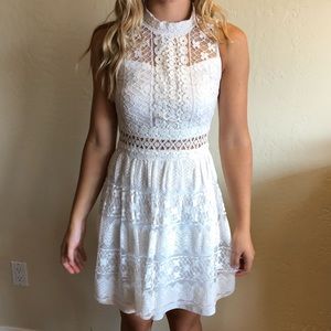 White lace dress